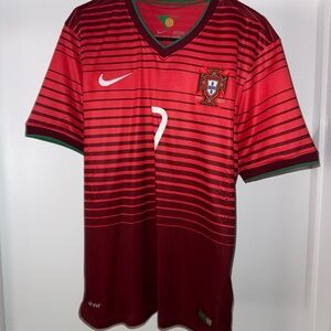 Large Nike Dri-FIT Portugal Christiano Ronaldo Soccer Jersey